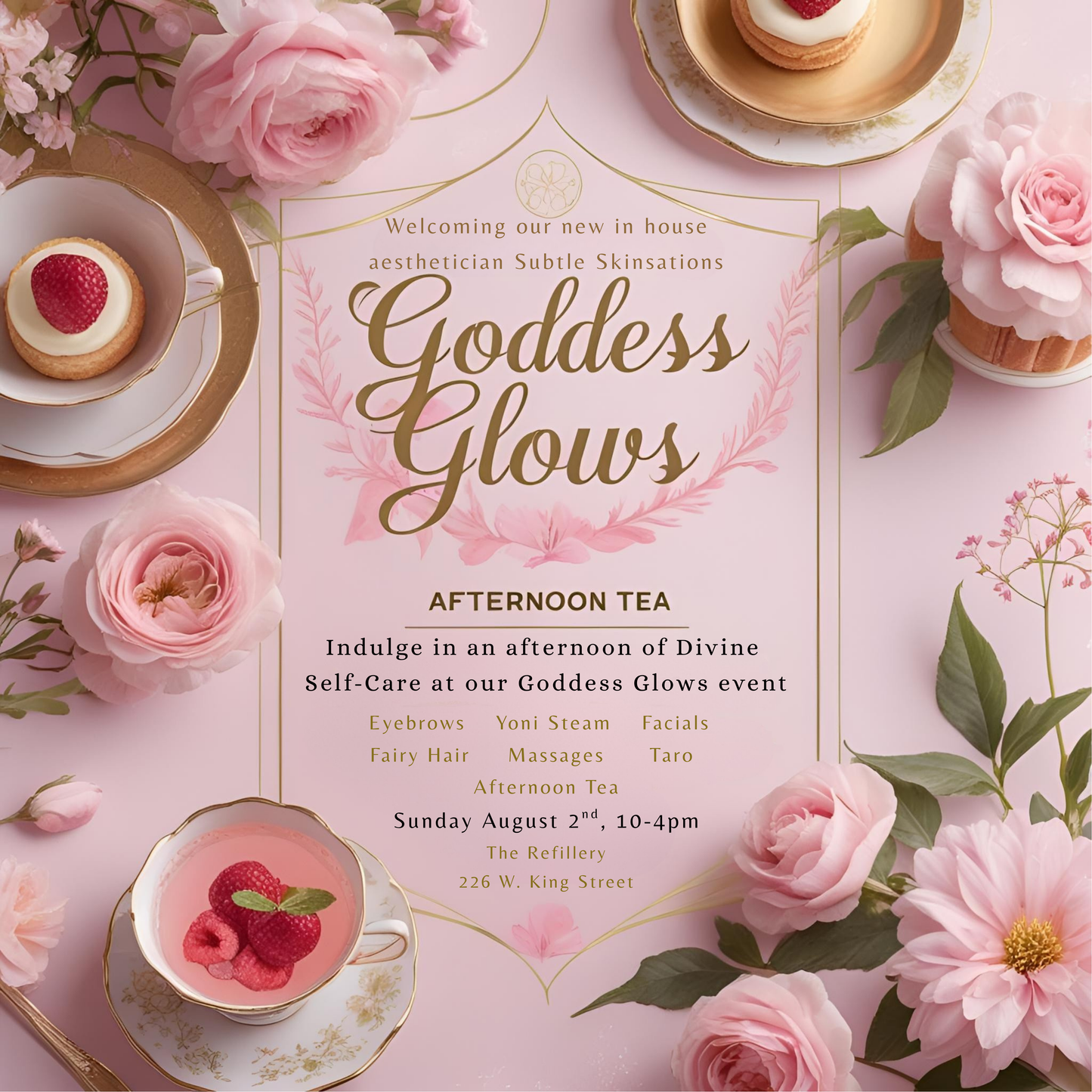 Goddess Glows Afternoon Tea