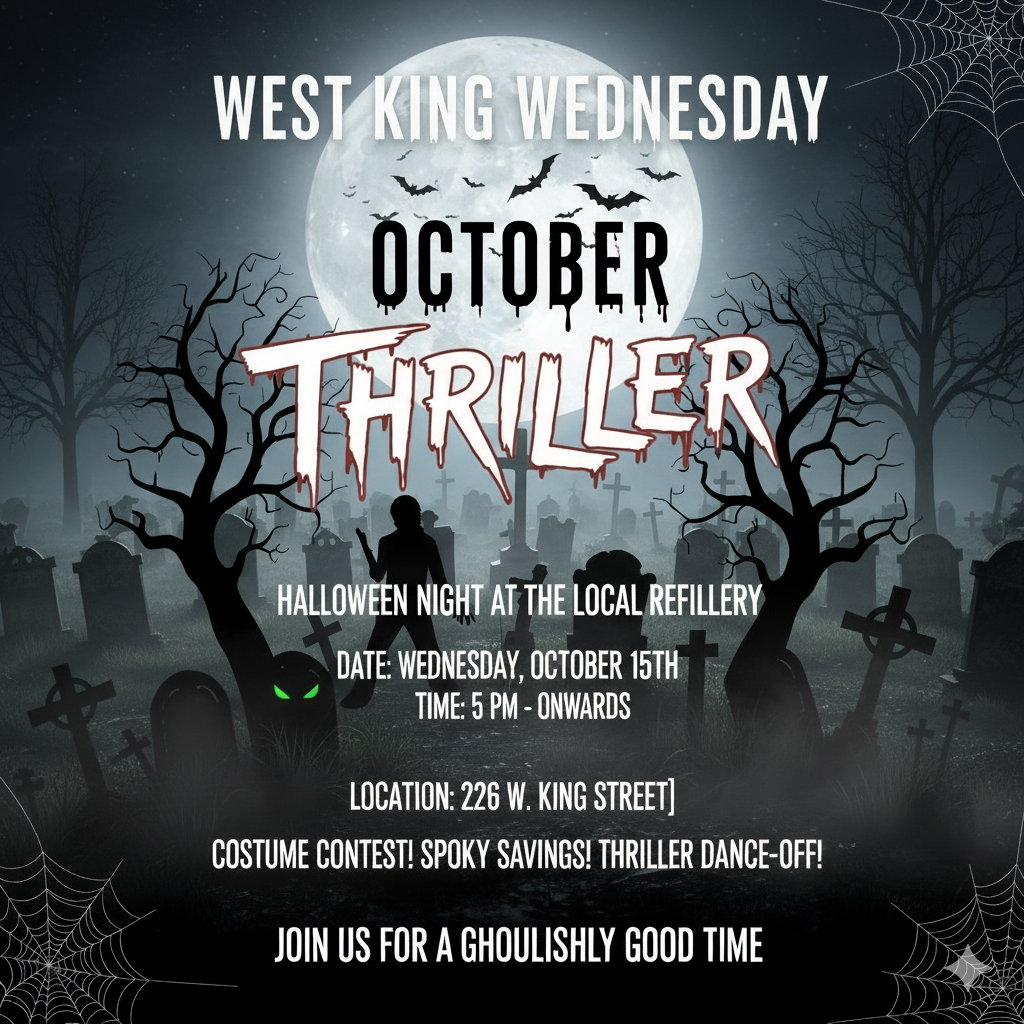 West King Wednesday "Thriller Style" Vendor Confirmation October 15, 2025
