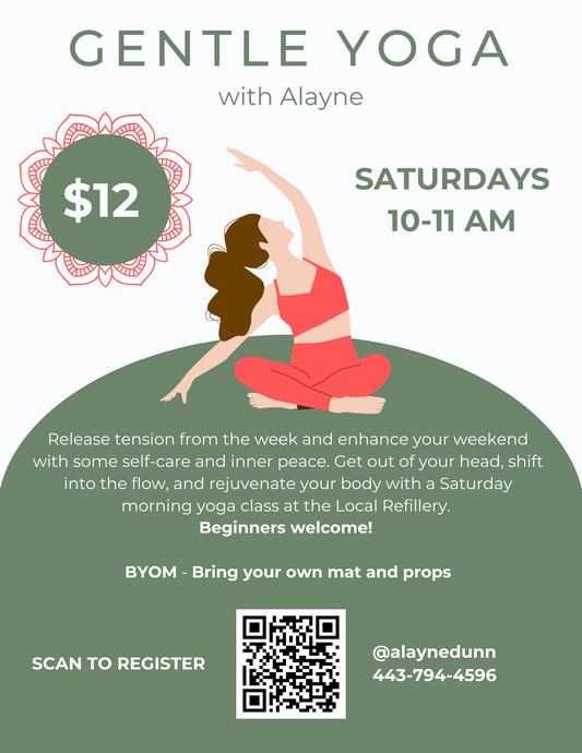 Gentle Yoga with Alayne Dunn Saturdays from 10:00 - 11:00 AM