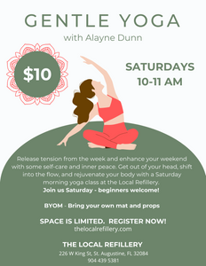 Gentle Yoga with Alayne Dunn Saturdays from 10:00-11:00am
