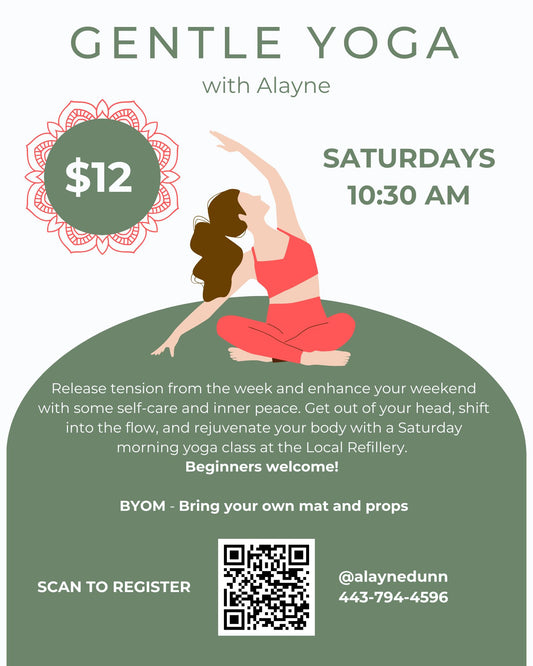 Gentle Yoga with Alayne Dunn Saturdays from 10:30 - 11:30AM